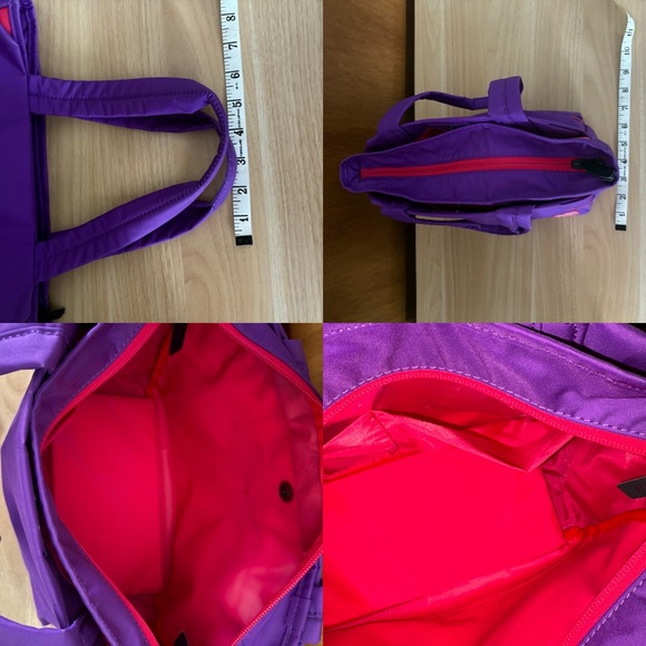 SOLD Yoshida PORTER Girl Purple Small Tote Bag Japan Bright Pink Interior - Picture 14 of 15